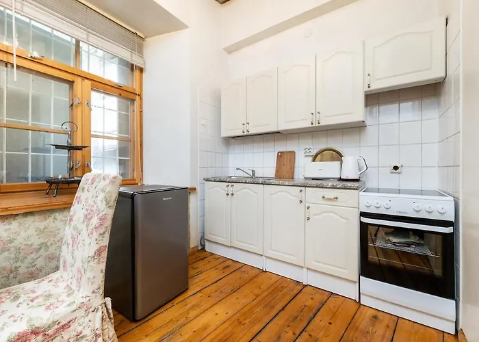 15th Century Flat With Parking, High Ceilings 公寓